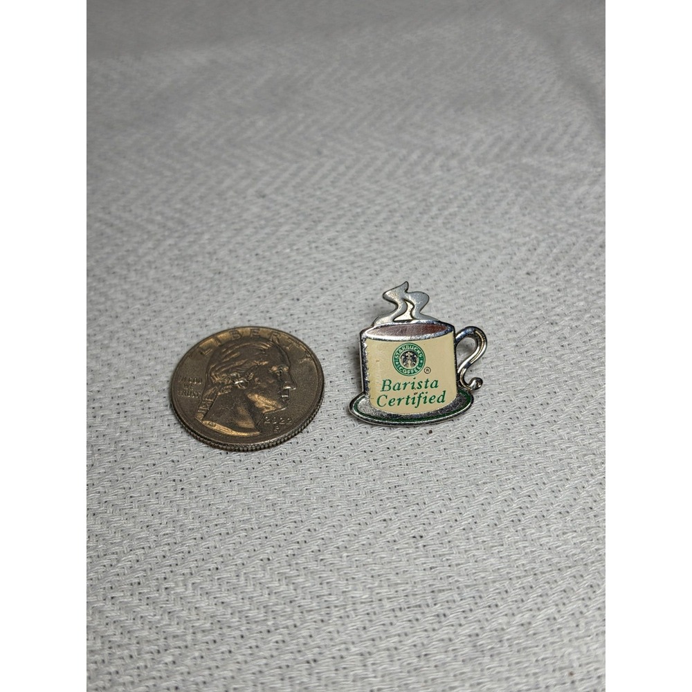 Starbucks‎ Coffee Company "Barista Certified" employee lapel pin